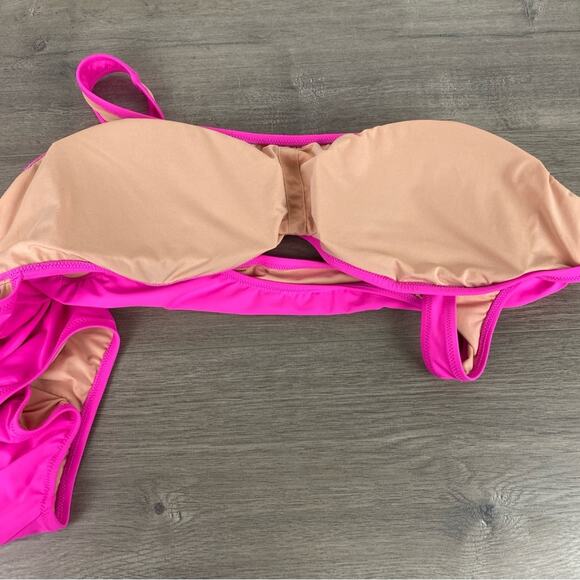 J.Crew Hot Pink Cutout One Piece Swimsuit Sz.24 NWT - Picture 10 of 14